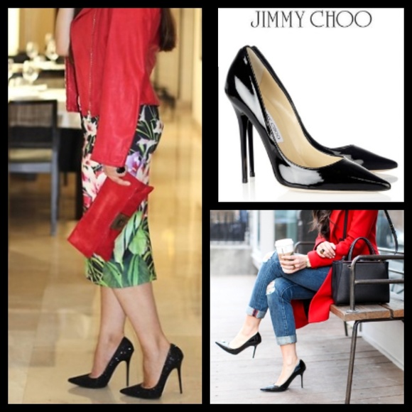 Jimmy Choo Shoes - Jimmy Choo Patent Leather Black Abel